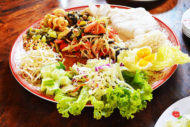istock papaya salad,Thai food 537060453