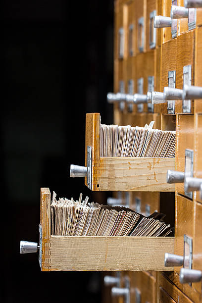 istock Drawer with cards in the archive 537060609