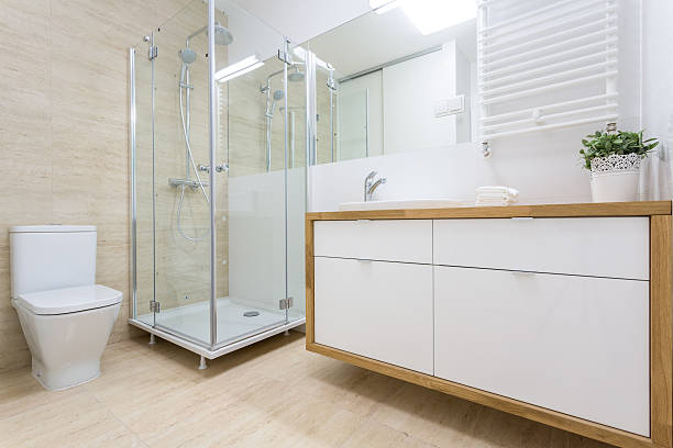 istock Washroom interior in traditional design 537060618