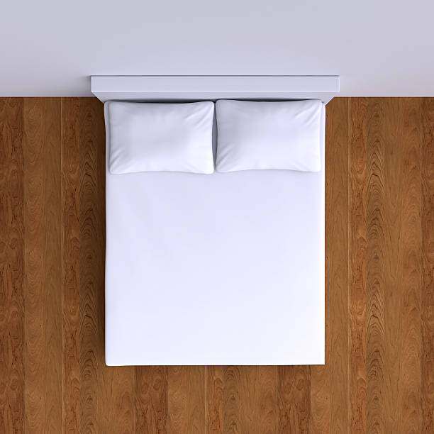 istock Bed with pillows in the corner room, 537060851