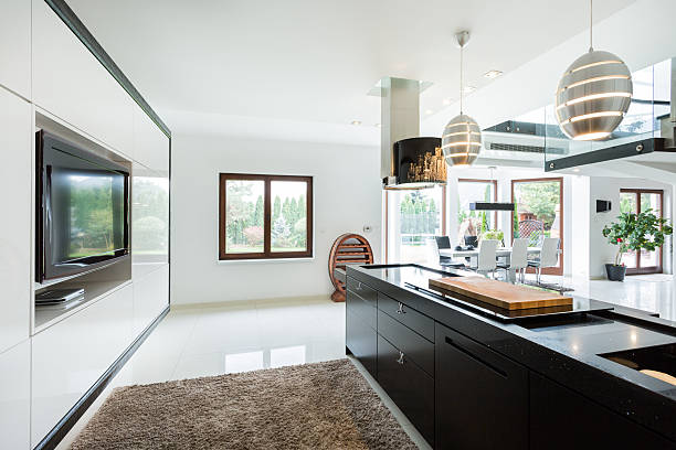 istock Kitchen with movie theater 537060916