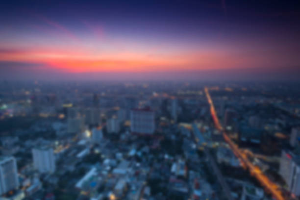 istock Bangkok High Angle View -blur photo background 537063887