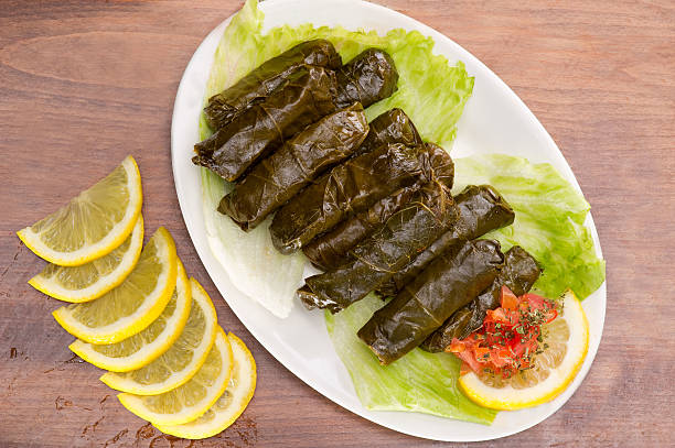 istock Stuffed vine leaves , Lebanese Cuisine 537065489