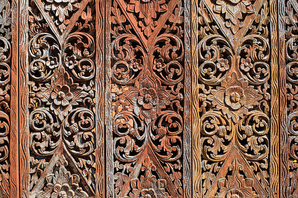 istock Carving on old wood 537073757