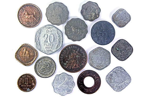 istock old indian coins in silver, copper, brass 537074201