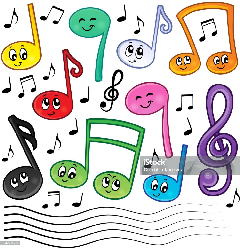 Hình Ảnh Chủ Đề Ghi Chú Âm Nhạc Hoạt Hình 1 Hình minh họa Sẵn có ...