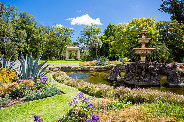 Fitzroy Gardens Fitzroy Gardens near Melbourne CBD on a hot summer's day mt fitzroy photos stock pictures, royalty-free photos & images