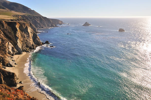 istock West Coast California - Cliffs over Sandy Bay on Pacific Coast 537079305