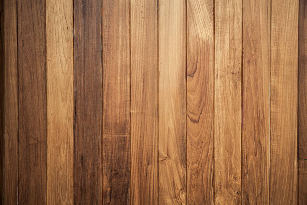 istock Big Brown wood plank wall texture background 537079605