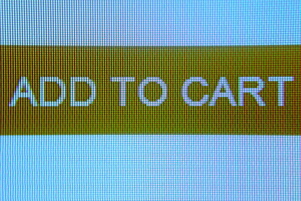 istock LED Screen close-up with Add to cart Written 537093921