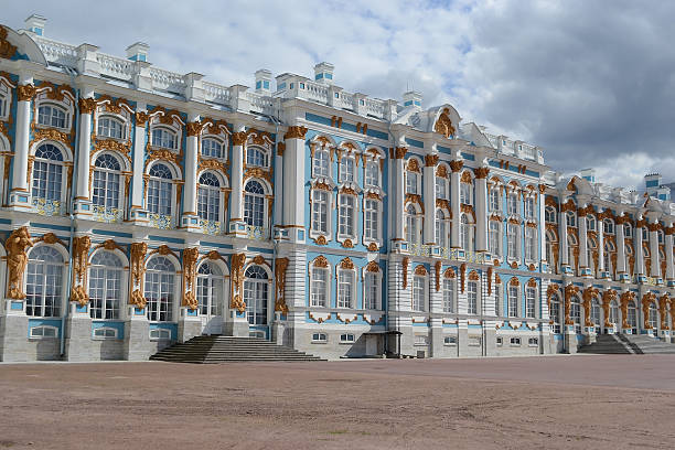 catherine palace의 tsarskoe selo. - catherine palace 뉴스 사진 이미지