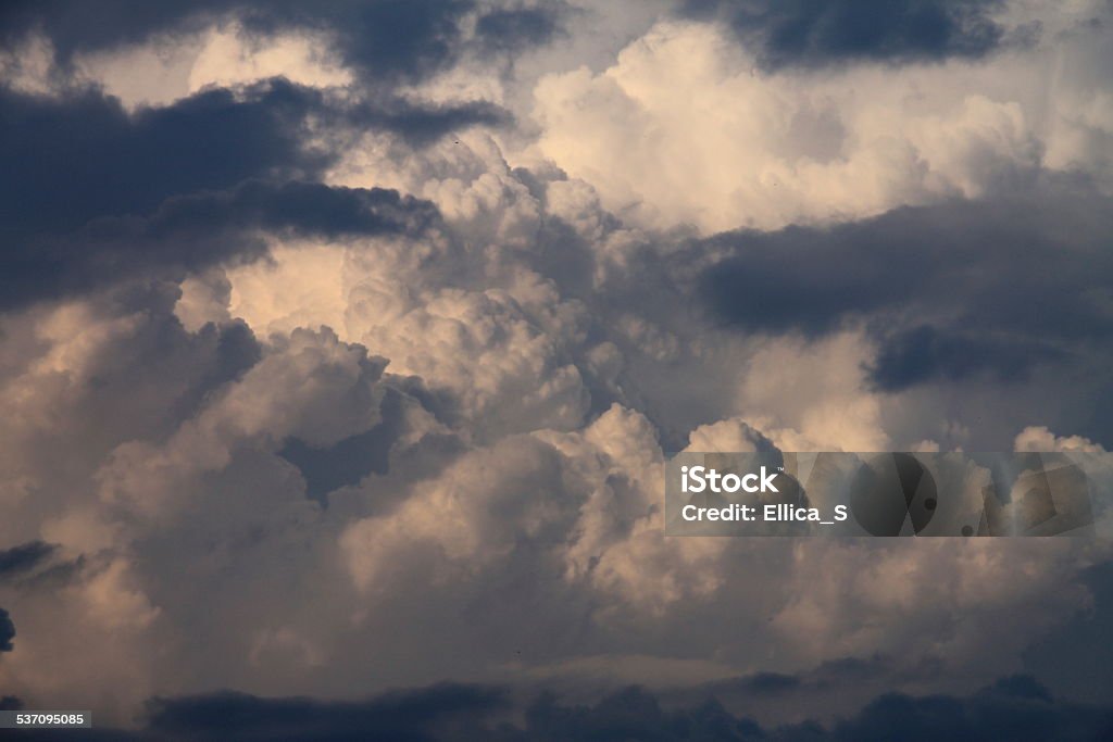 Dramatic sky with stormy clouds , rainy day 2015 Stock Photo