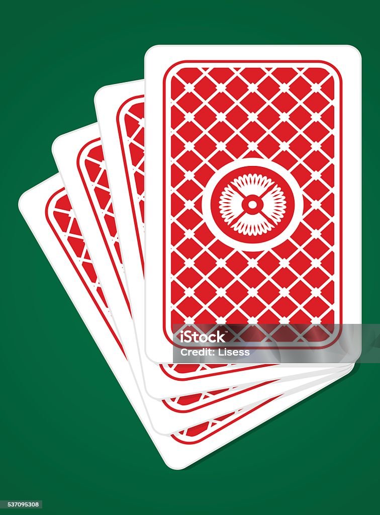 Pocker Card Back Playing Cards Back Sides Stock Illustration - Download Image Now ...