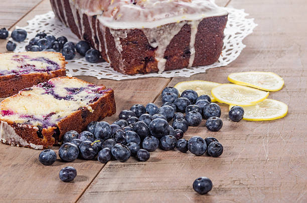 istock Blueberry coffee cake loaf with blueberries 537095701