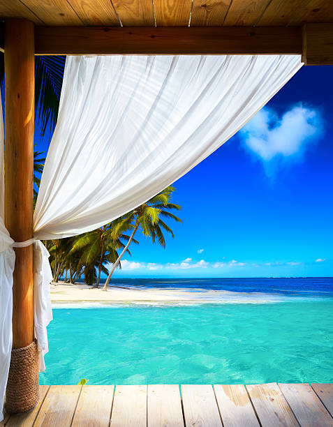 istock Art beautiful seaside view background 537095777