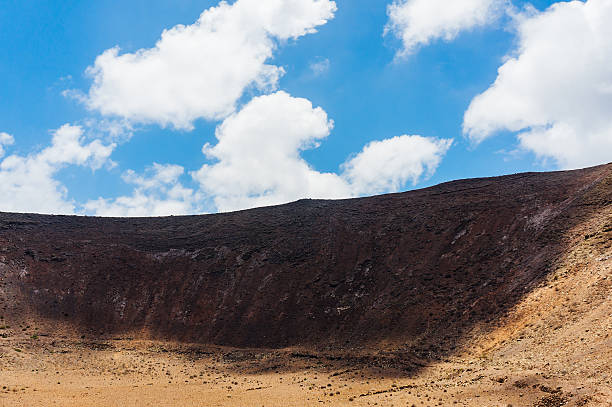 Típico paisaje de la isla de Lanzarote - foto de stock