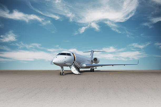 Business jet plane on the ground. Business jet plane. military private stock pictures, royalty-free photos & images