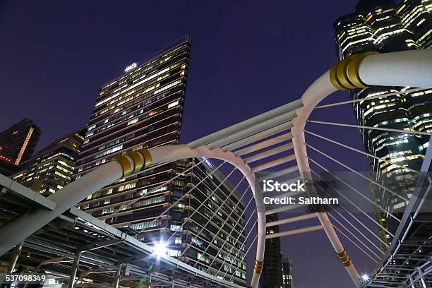 Sky Walk Architecture For Passengers To Transi Stock Photo - Download Image Now - 2015, Architecture, Bangkok