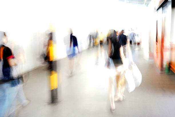 istock City in movement, Abstract blurry background in blue tones 537098491