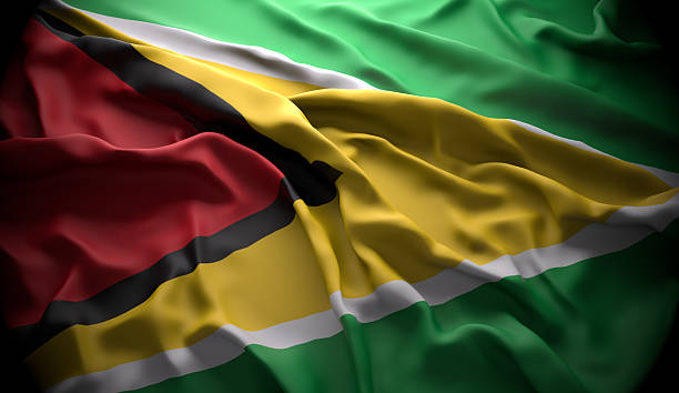 istock Guyana, Georgetown national official state flag 537101157