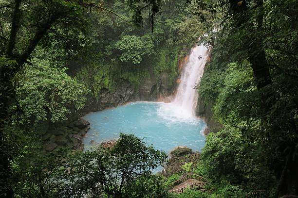istock Blue waterfall in jungle Costa Rica 537113654