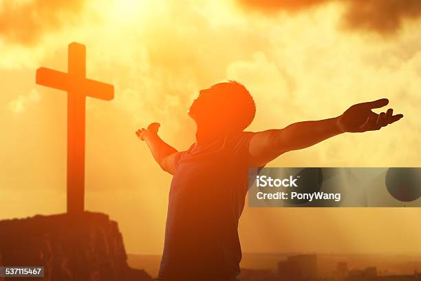 Beten Und Religiöse Stockfoto und mehr Bilder von Jesus Christus - Jesus Christus, Morgen, 2015