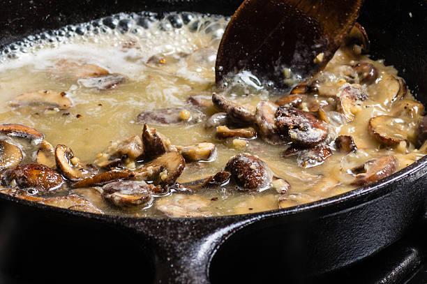 istock Making mushroom gravy or rue 537117027