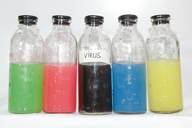 istock virus and chemicals in glass bottles on a white background 537117633