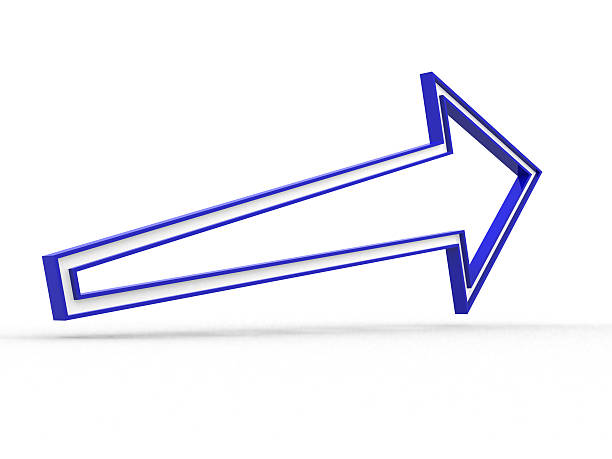 istock Illustration with metallic arrow symbol 537117923