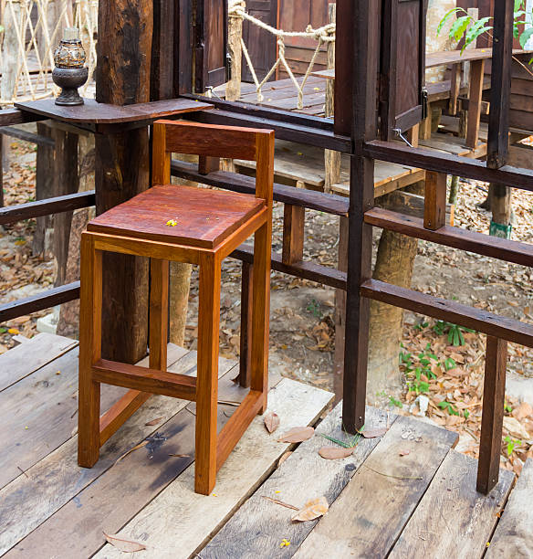 istock wooden chair at balcony 537118725