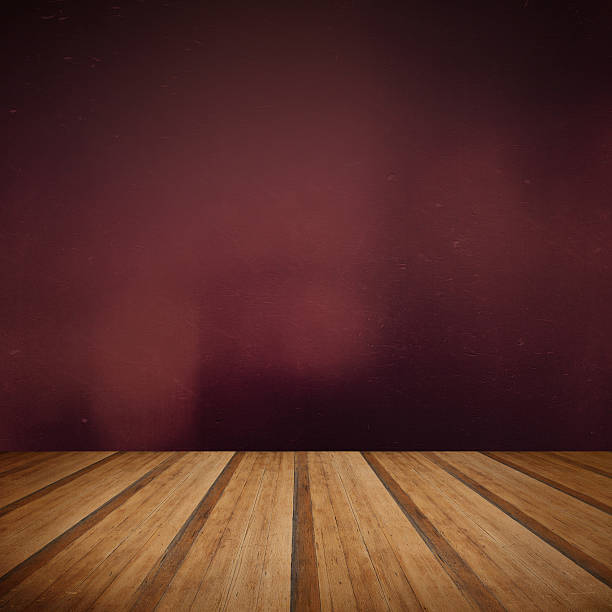 istock Retro grunge texture background with wooden floor platform foreg 537120547