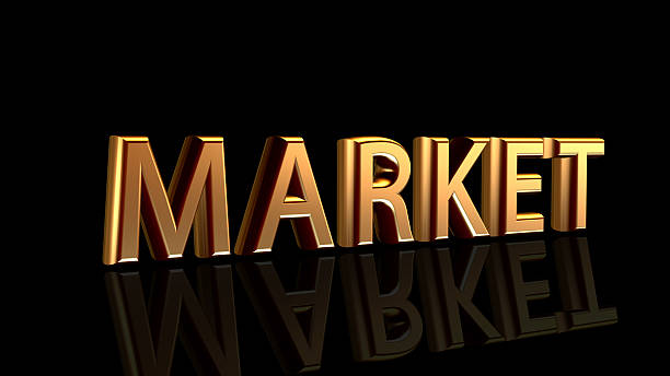 istock Gold Market on black background 537122211