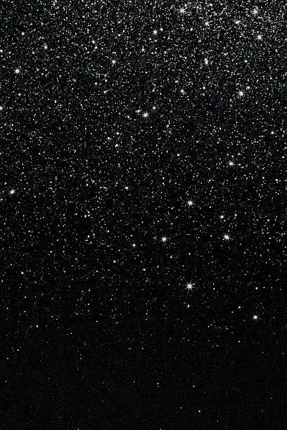 Black Background with Stars.