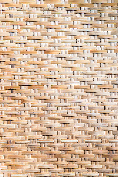 Pattern of Thai style bamboo handcraft background Pattern of Thai style bamboo handcraft texture background interlace format stock pictures, royalty-free photos & images