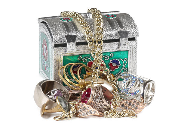 istock Jewelry metal box 537172985