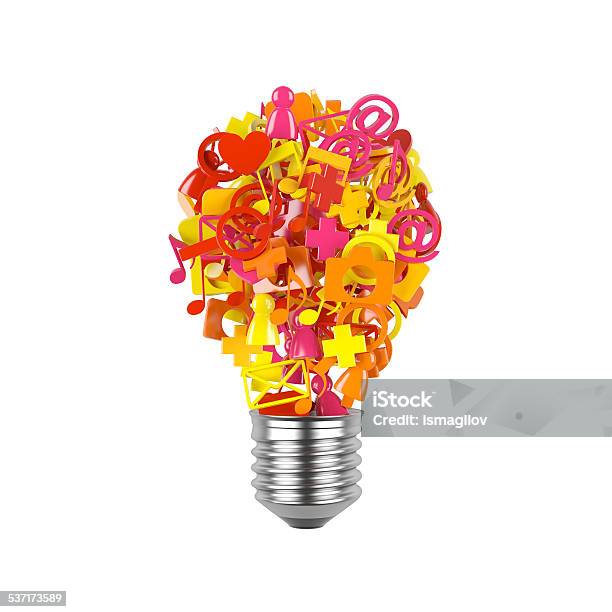 Bulb Stock Photo - Download Image Now - 2015, Arrow Symbol, Business