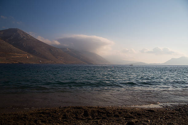 Levrosos Beach, Ilha Amorgos - foto de acervo