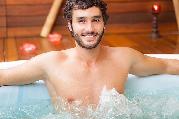 istock Man relaxing in a beauty farm 537175573