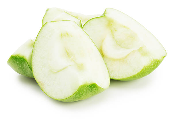 istock green apple slices isolated on the white background 537175769