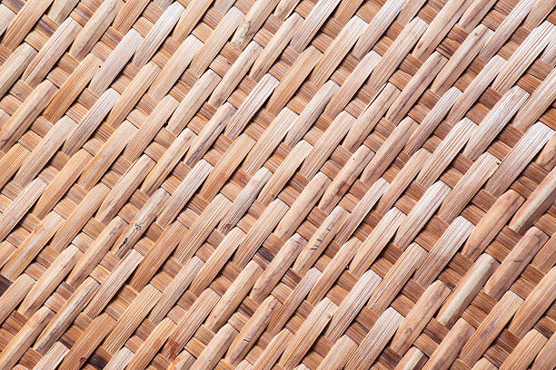 Pattern of Thai style bamboo handcraft background Pattern of Thai style bamboo handcraft texture background interlace format stock pictures, royalty-free photos & images
