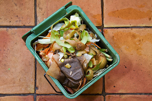 Recycling organic kitchen waste stock photo