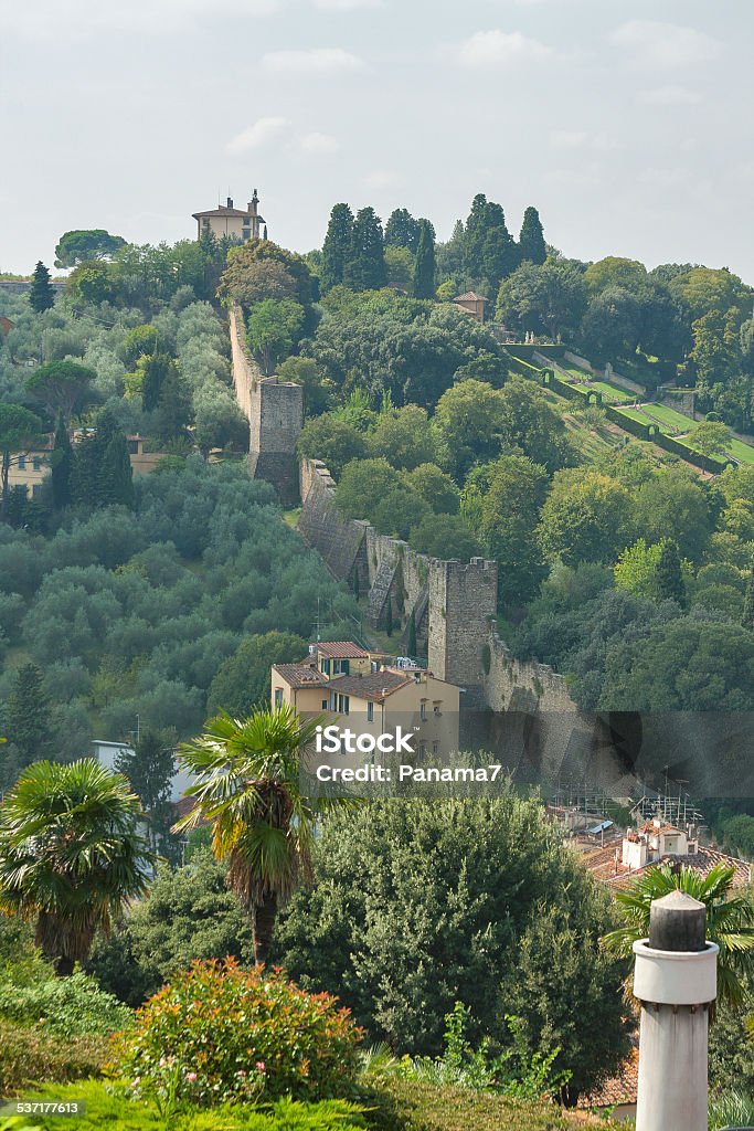 Old fortification walls of Florence Old fortification walls of Florence, Italy 2015 Stock Photo