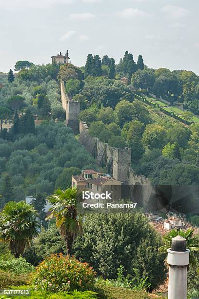 Old Fortification Walls Of Florence Stock Photo - Download Image Now - 2015, Ancient, Architecture