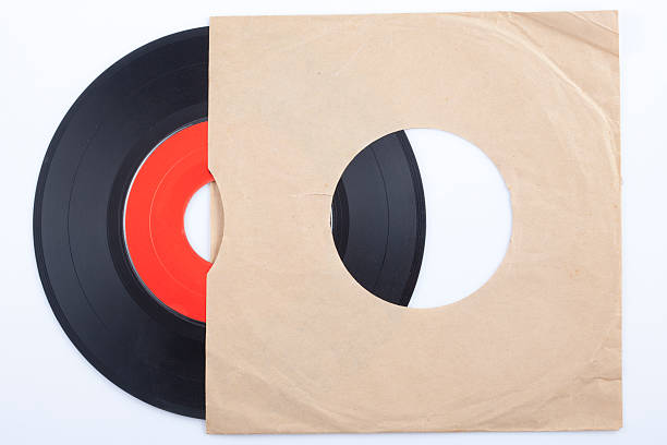 istock Old vinyl record in a paper case 537182904