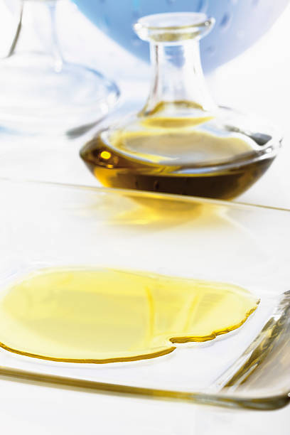 istock Olive oil on plate and in jar 537184157