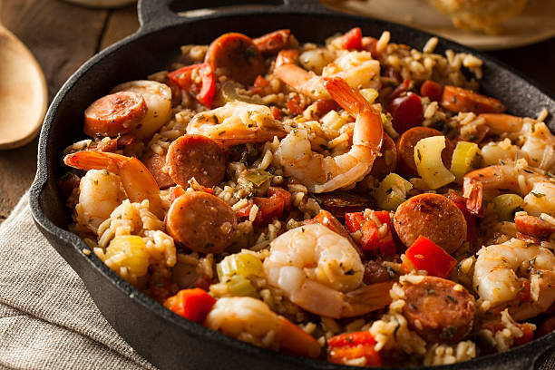 istock Spicy Homemade Cajun Jambalaya 537184559