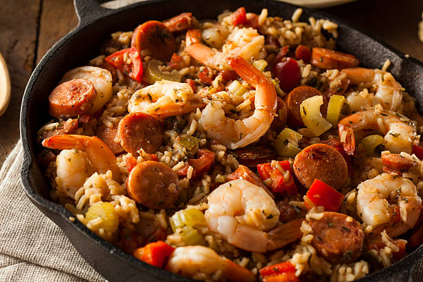 istock Spicy Homemade Cajun Jambalaya 537184563