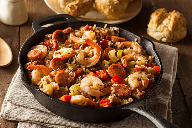 istock Spicy Homemade Cajun Jambalaya 537184567