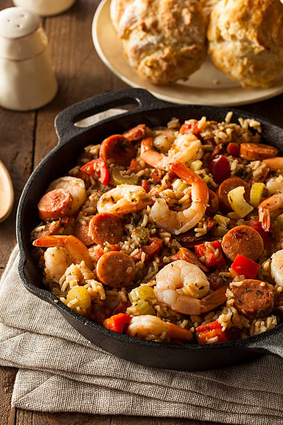 istock Spicy Homemade Cajun Jambalaya 537184569