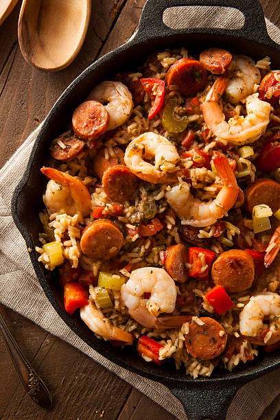 istock Spicy Homemade Cajun Jambalaya 537184571